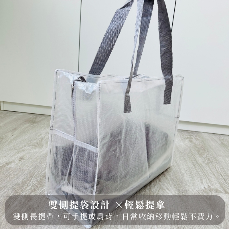 〔本野有限公司〕日本輕透多功能大型收納袋(M號)【2入組】, , large