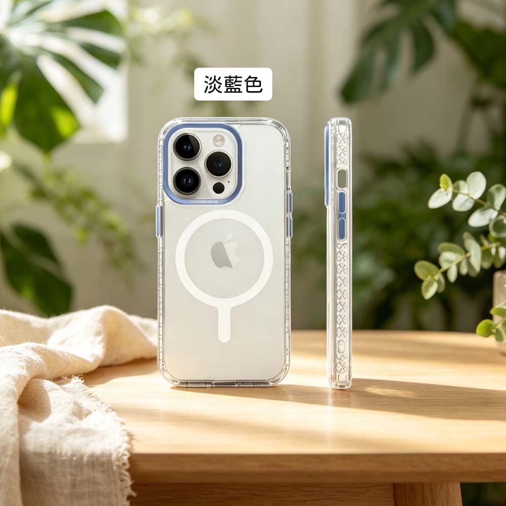 【山水之寶】iPhone 15/15Plus/15Pro手機殼冰鑽減壓磁吸防摔保護殼 支持Magsafe原廠公司貨, , large