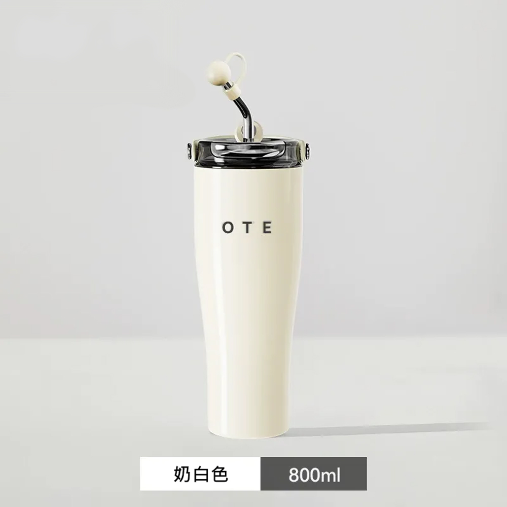 OTE歐堤 LQ 800ML Raincolor T2 316不銹鋼吸管保溫杯 保溫杯 隨行杯, , large