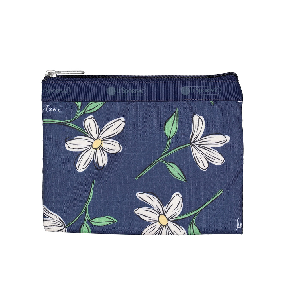 Lesportsac Classic Hobo 經典斜背包 側背包 旅用通勤包 送禮 禮物 推薦 女包(海軍藍花卉), , large