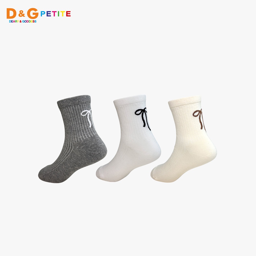 【D&G】蝴蝶結童襪17-21cm-D600 短襪, , large
