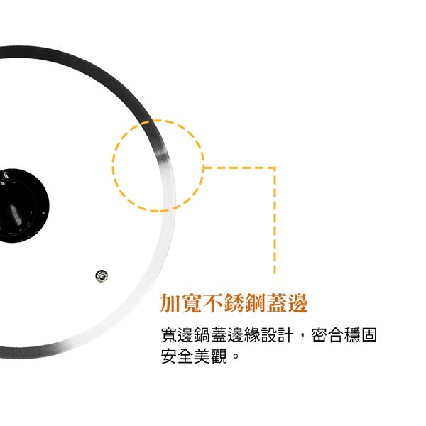 PERFECT 理想牌 晶鑽寬邊玻璃蓋鍋蓋 32cm-Leidea樂德兒, , large