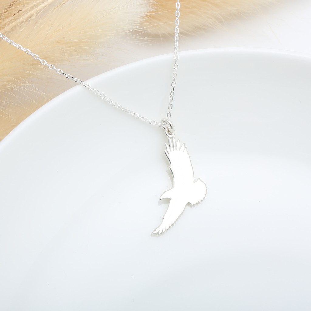【Angel & Me】Soaring Eagle s925 sterling silver necklace Birthday gift, , large