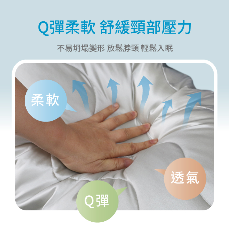 蠶絲矽膠枕, , large