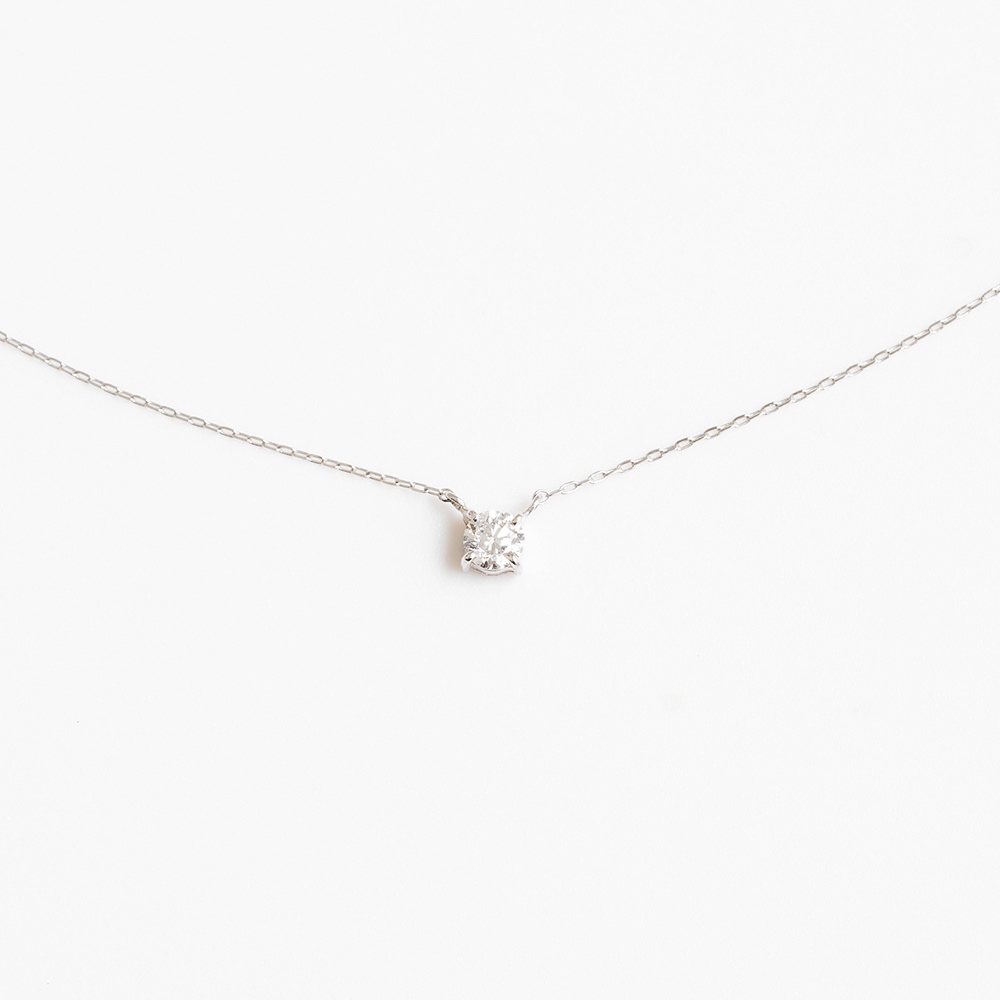 【真鑽項鍊】A'jane 18K白金 白金星願 鑽石項鍊 A032503-001, , large