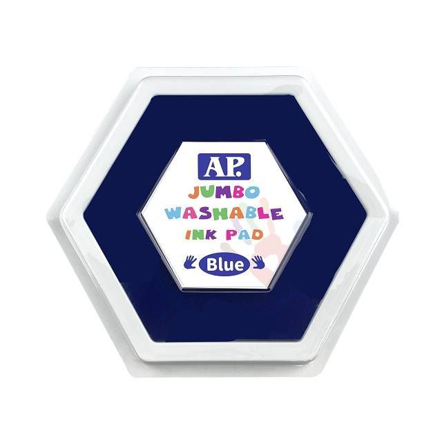 普思AP  大六角水性印台(WS09)  安全無毒 多色橙WS09-02, , large