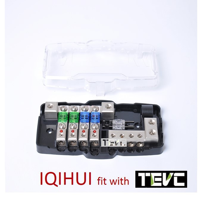《tevc》ANS A8 二進四出 音響 改裝 綜合保險絲盒 四路 保險絲座 ANS型 LED指示燈, , large