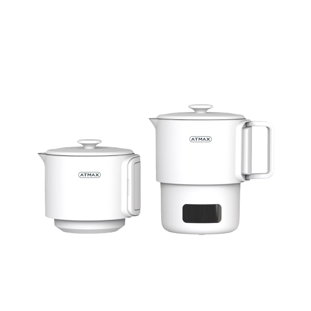 【ATMAX】VOVO Dual Voltage Portable Electric Hot Pot with Temperature Control ATCJB-00001, 白色, large