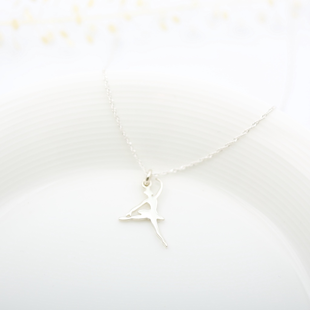 【Angel & Me】Ballet Dance s925 sterling silver necklace birthday gift, , large