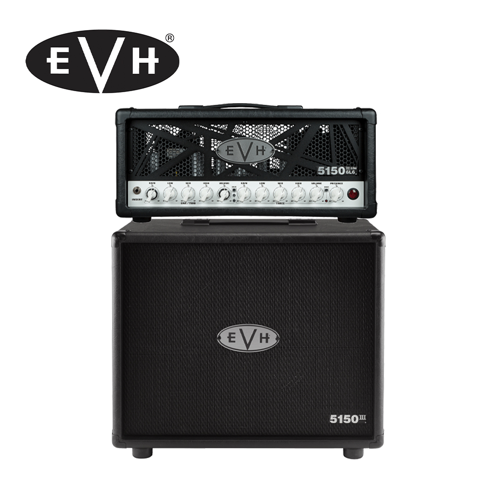 EVH 5150III 50W 6L6 黑色 120V + 112ST CAB 黑色【敦煌樂器】, , large