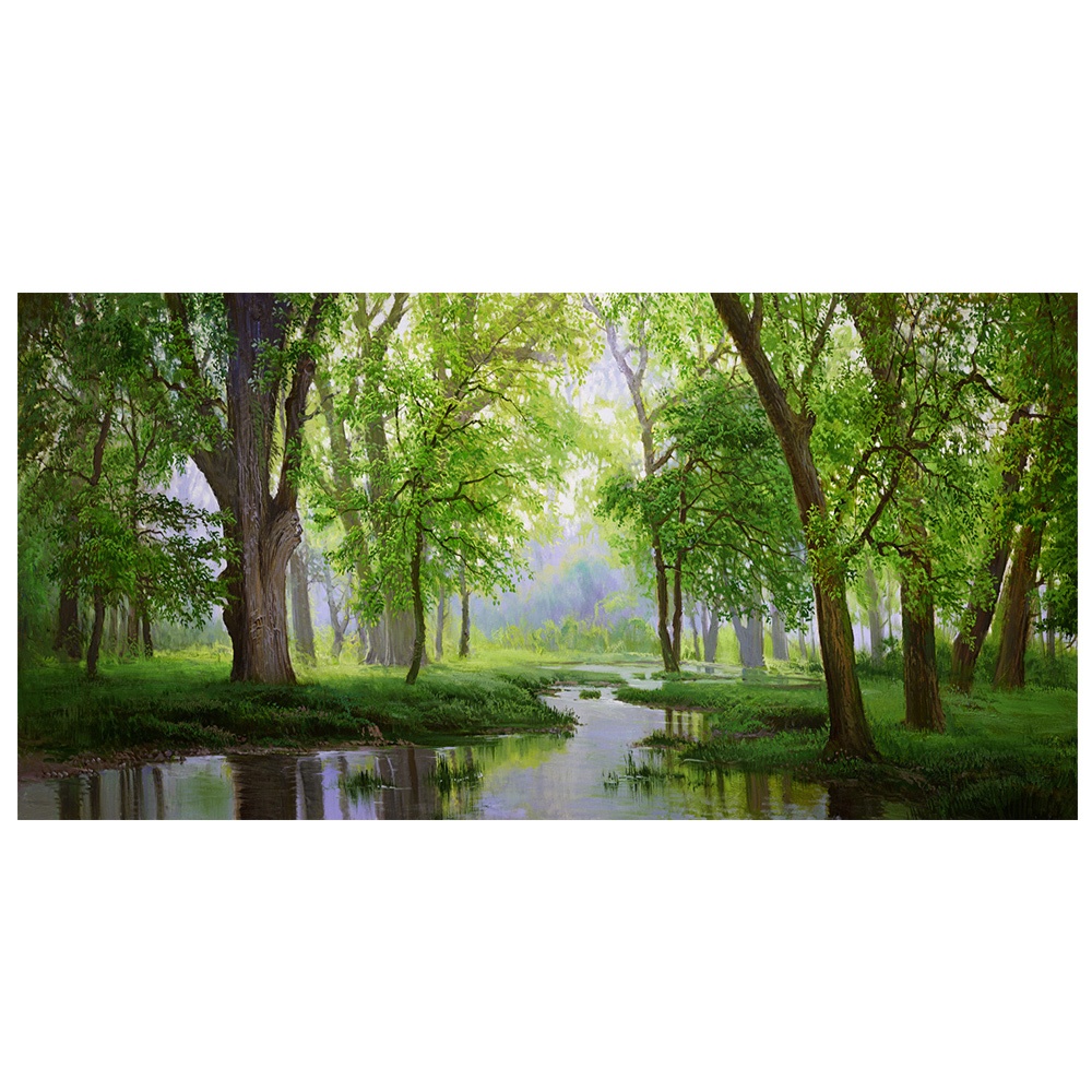 【御畫房】秘境 國家一級畫師手繪油畫60&times;120cm(VF-134), , large