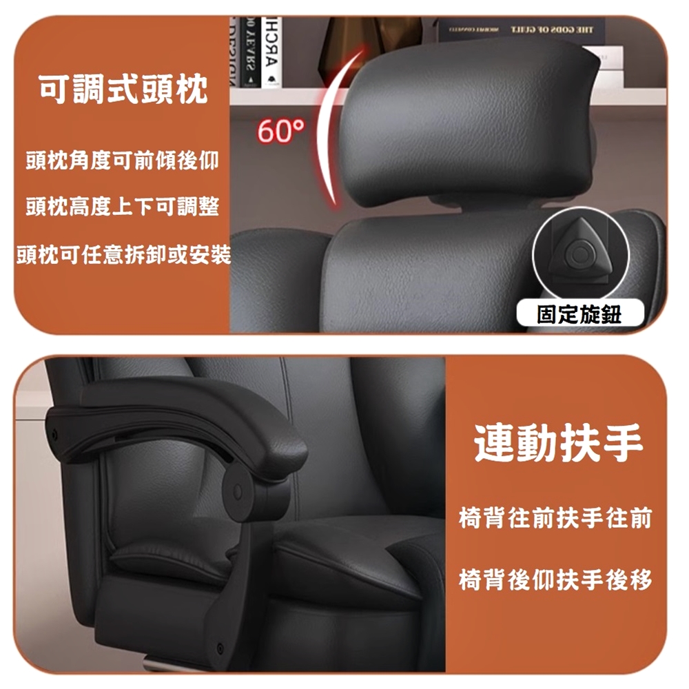 【HTGC】川普電腦椅 (人體工學設計+加厚坐墊耐久坐+可後仰)辦公椅 人體工學椅 電競椅, , large