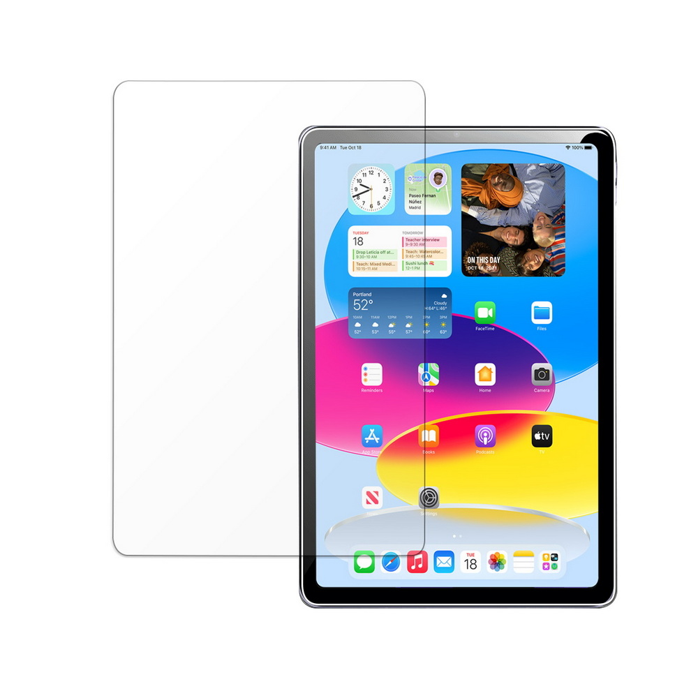 【TG72】iPad Air5/Air4 10.9吋 2022/2020鋼化玻璃螢幕保護貼, 透明, large