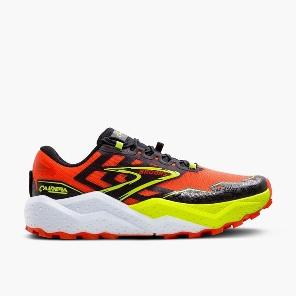 Brooks Caldera 7 男 越野鞋 運動 慢跑 路跑 火山口系列7代 橘 螢黃 [1104151D655], , large