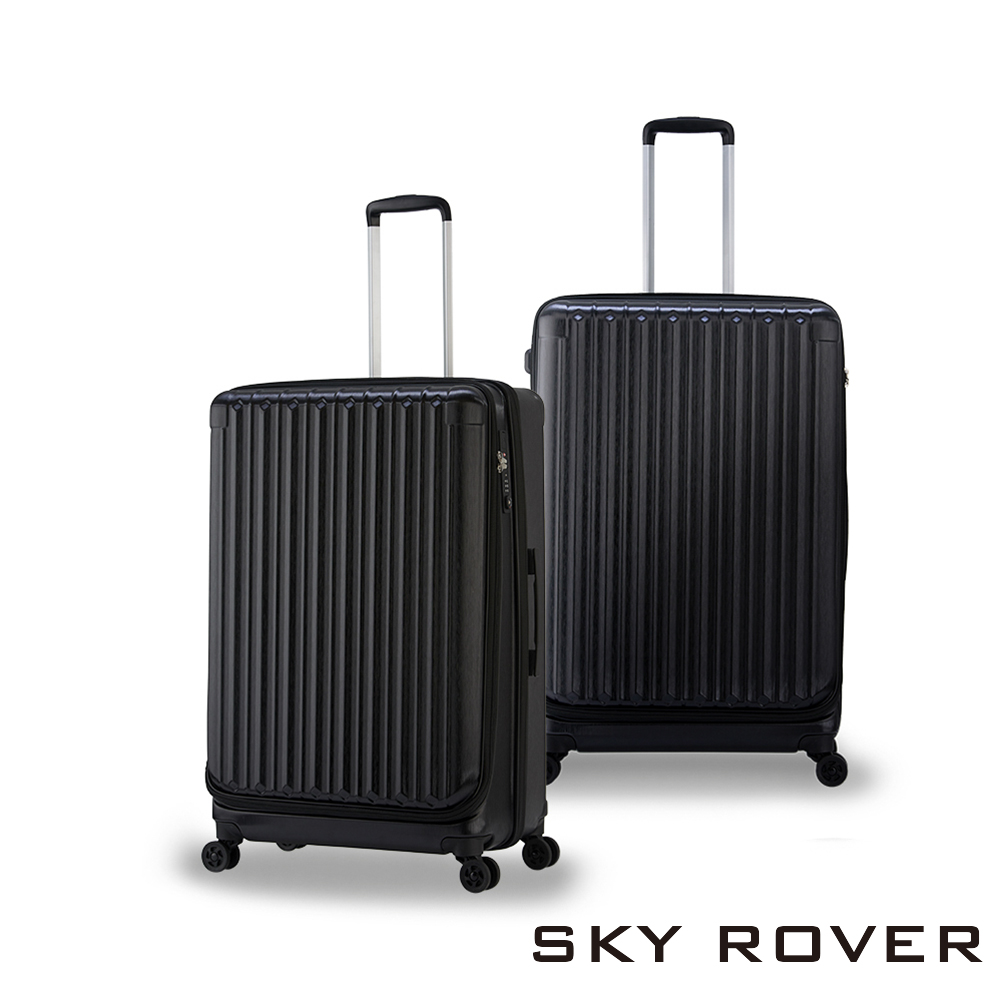 【PANTHEON PLAZA】展示品限量出清 SKY ROVER CRYSTAL 19吋 璀璨晶鑽 前開式可擴充拉鍊硬殼行李箱 SRI-1808SF 紫水晶, , large