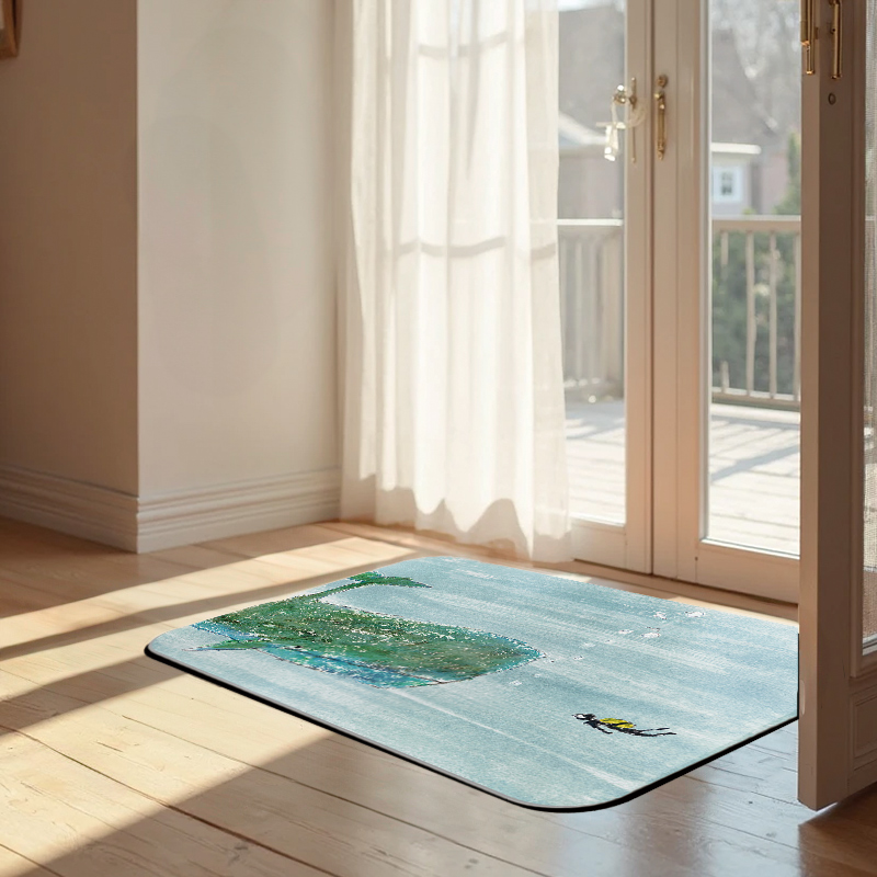 【Monster】 Soft Diatomaceous Earth Absorbent Mat &ndash; DUCKY SHEN Collection (60x40cm) &ndash; Whale, , large