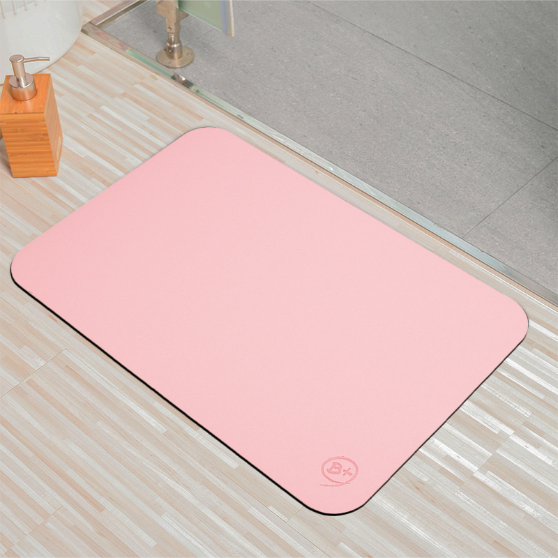 【Monster】 Soft Diatomaceous Earth Absorbent Mat (60x40cm) &ndash; Warm Pink, , large