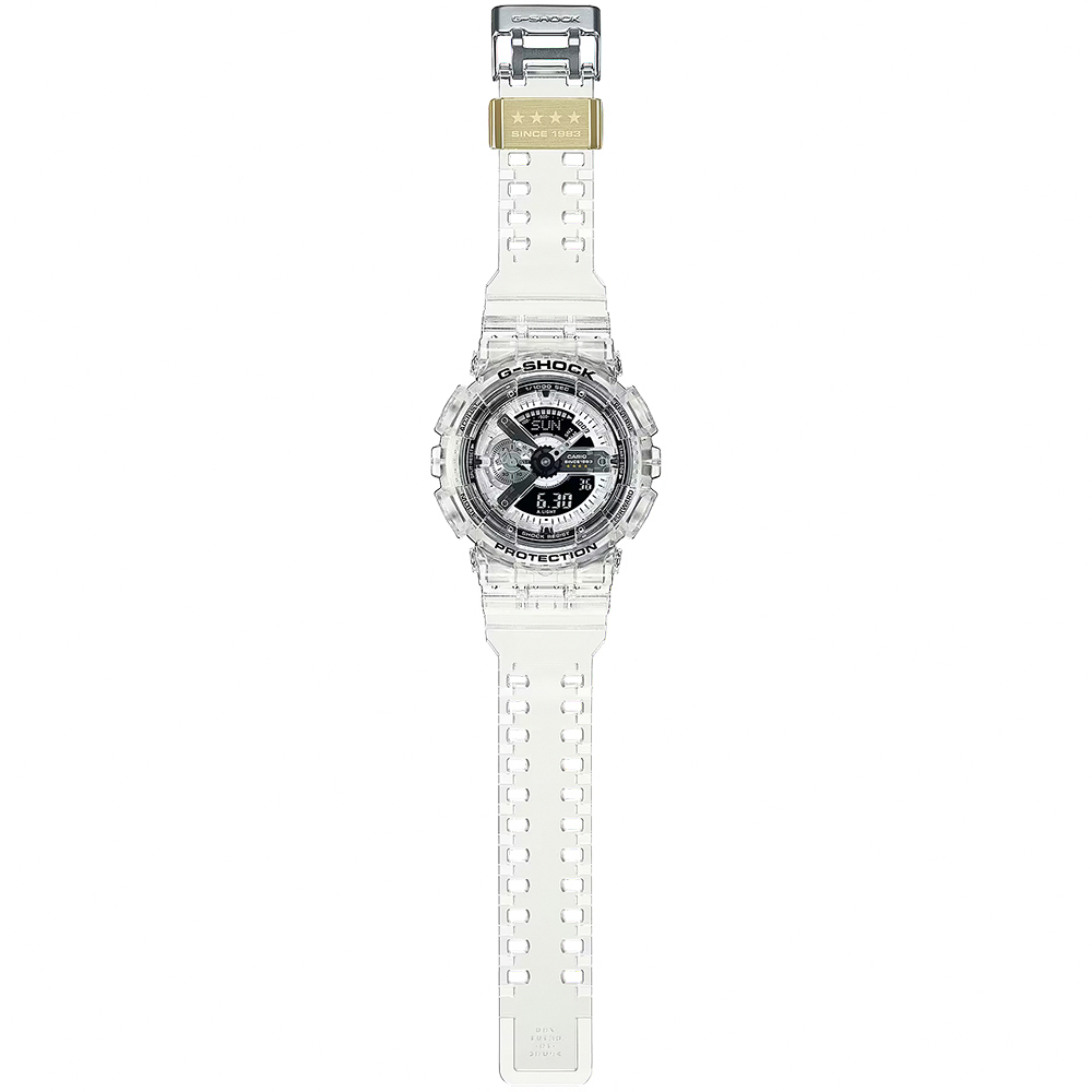 CASIO 卡西歐 G-SHOCK 40周年透明限量版透視機芯手錶 GA-114RX-7A, , large