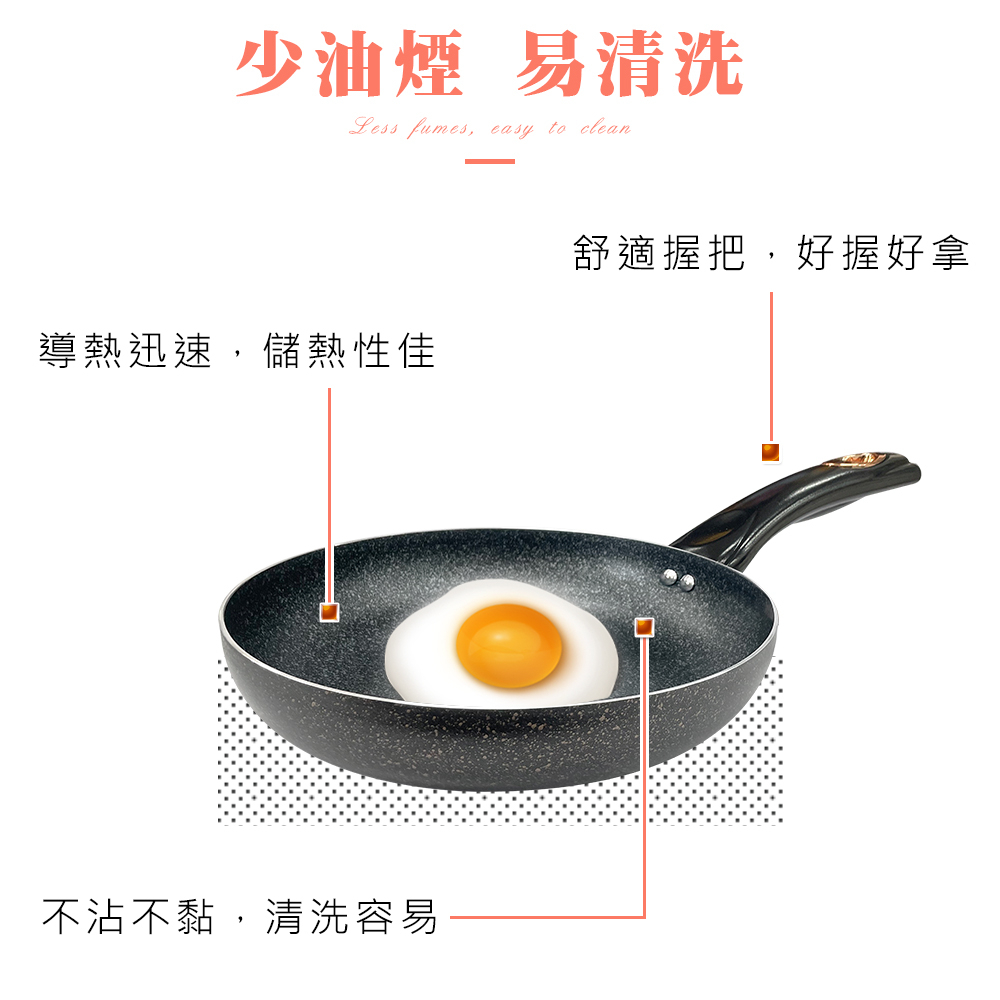 CLARE 可蕾爾 羽鑽不沾平底鍋IH附蓋 32cm-Leidea樂德兒, , large