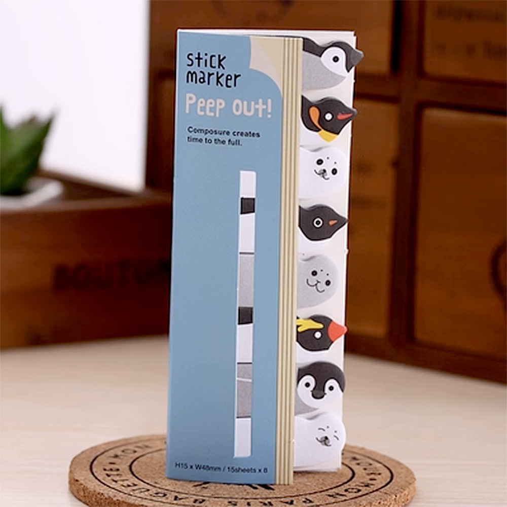 Peeping-out-animal Sticky Notes, , large