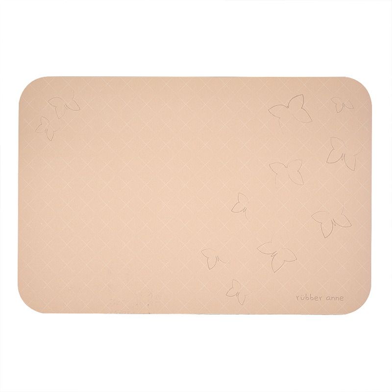 【Monster】 Soft Diatomaceous Earth Absorbent Mat &ndash; Floral Tile Series (60x40cm) &ndash; Spring Butterflies with Fragrance, , large