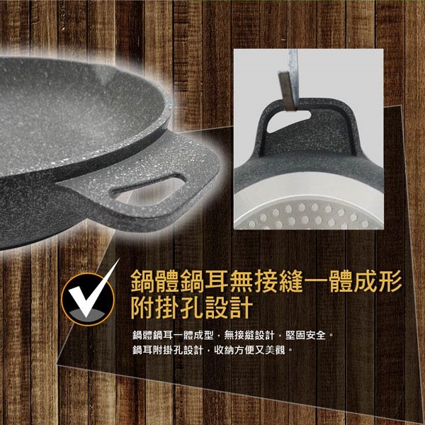 PERFECT 理想牌 極緻鑄造不沾炒鍋炒鍋IH無蓋附蓋 無蓋40cm-Leidea樂德兒, , large
