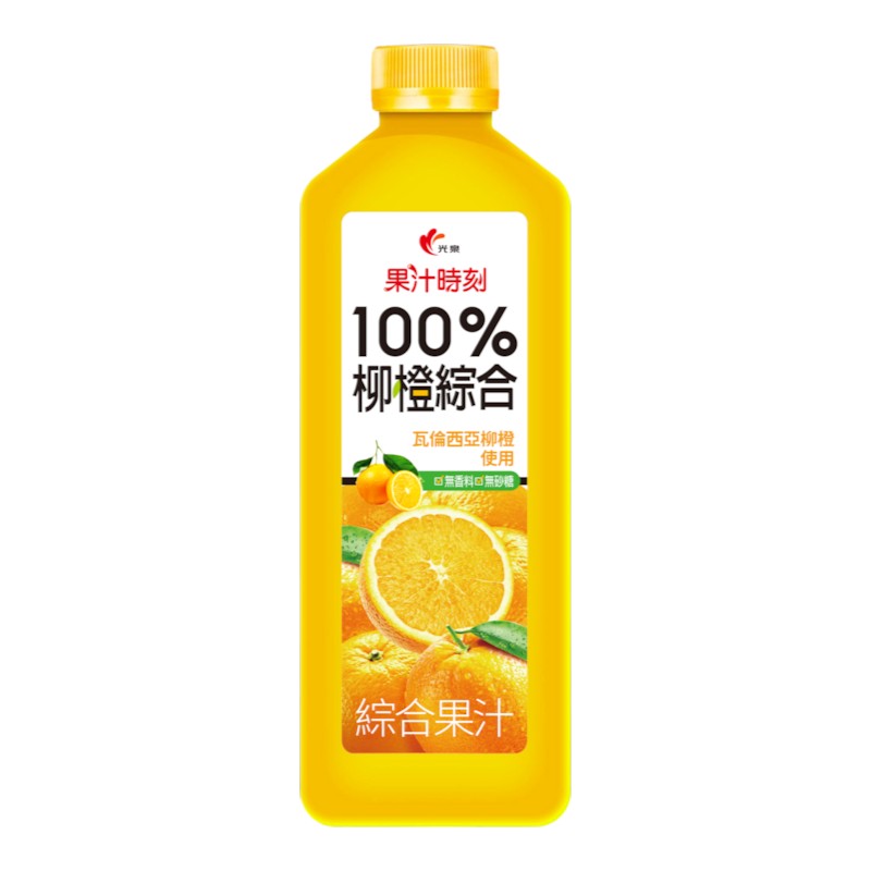 光泉果汁時刻-100％柳橙綜合果汁1400ml, , large