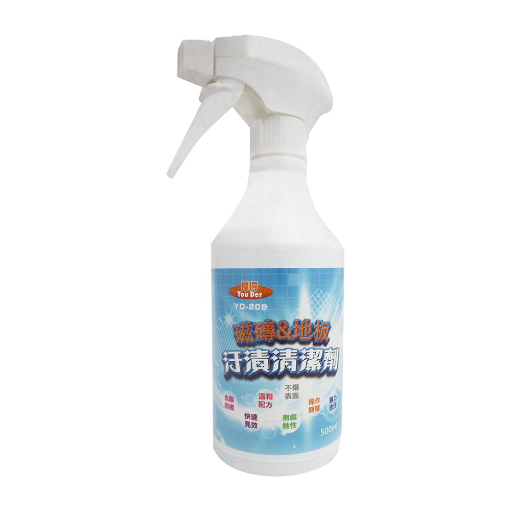優得磁磚地板污漬清潔劑-500ml-2瓶, , large