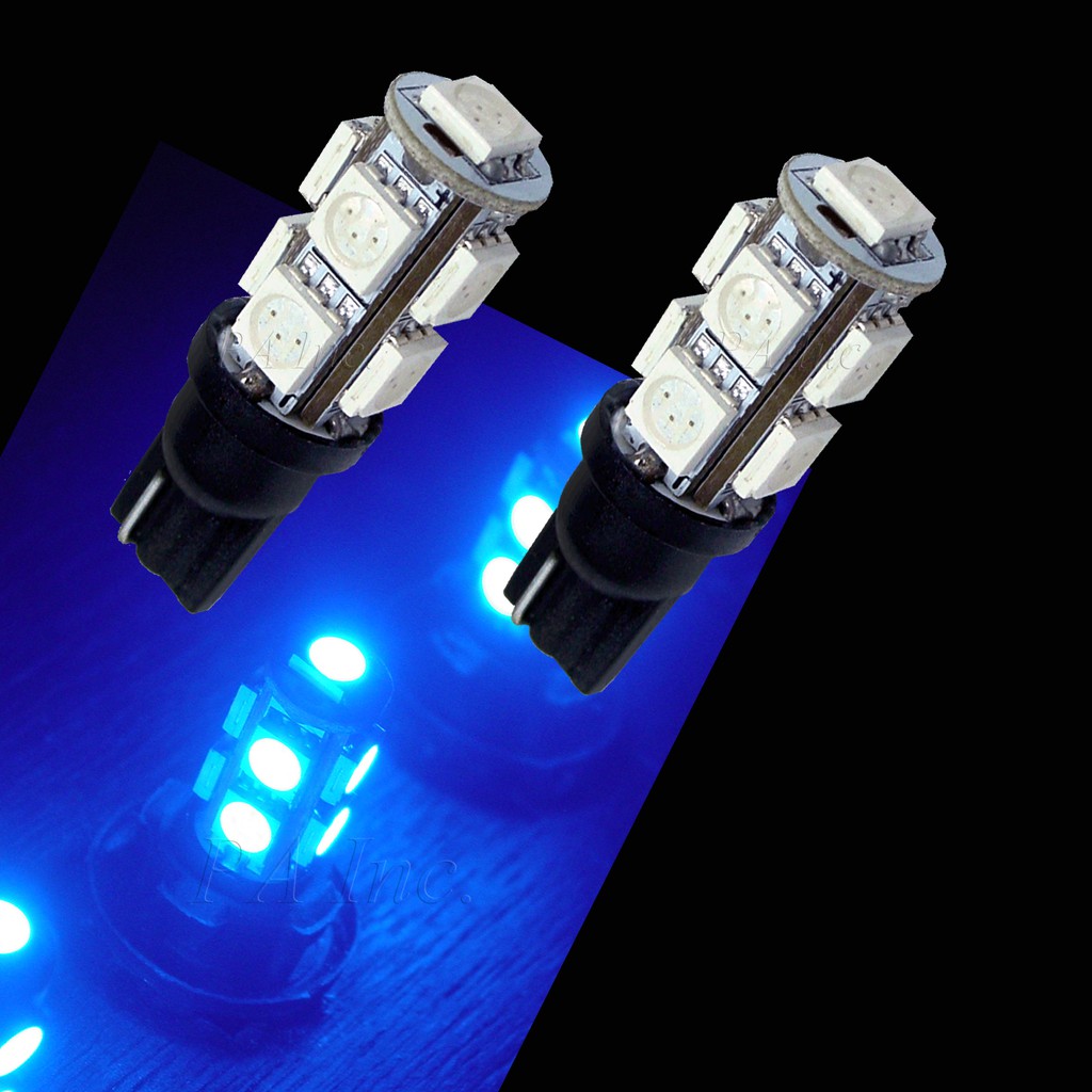 【PA LED】T10 藍光 9晶 27晶體 SMD LED 耐熱底座 小燈 方向燈 儀表燈 定位燈 室內燈 牌照燈, , large
