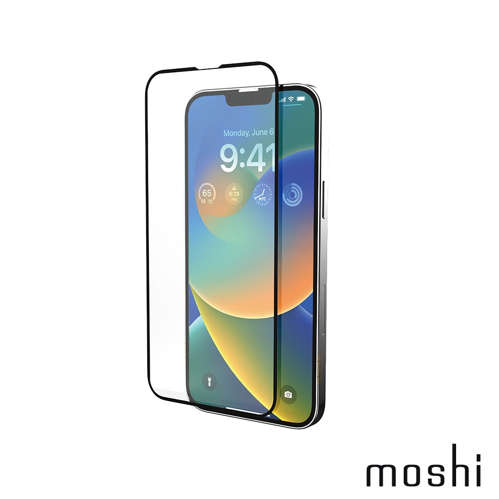 Moshi iPhone 14 AirFoil Pro 強韌抗衝擊滿版螢幕保護貼, , large