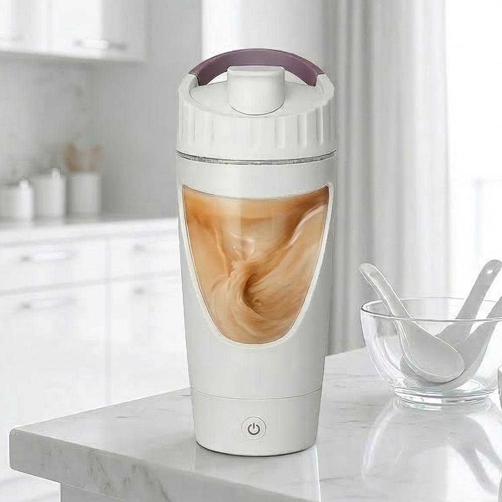 Electric Self-Stirring Protein Shaker Bottle, , large