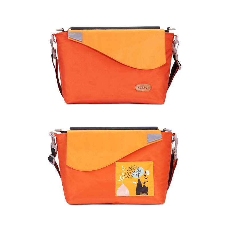 Eco-friendly Crossbody bag & tote bag Two-in-one, Reversible yoyo bag(Canary), , large