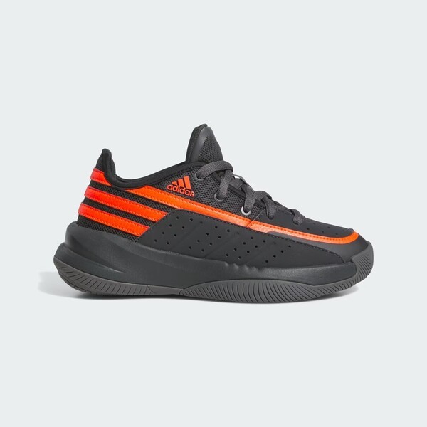 [Kixpress] Adidas Front Court J 大童 籃球鞋 運動鞋 支撐 穩定 緩震 黑 橘紅 [ID8600], , large