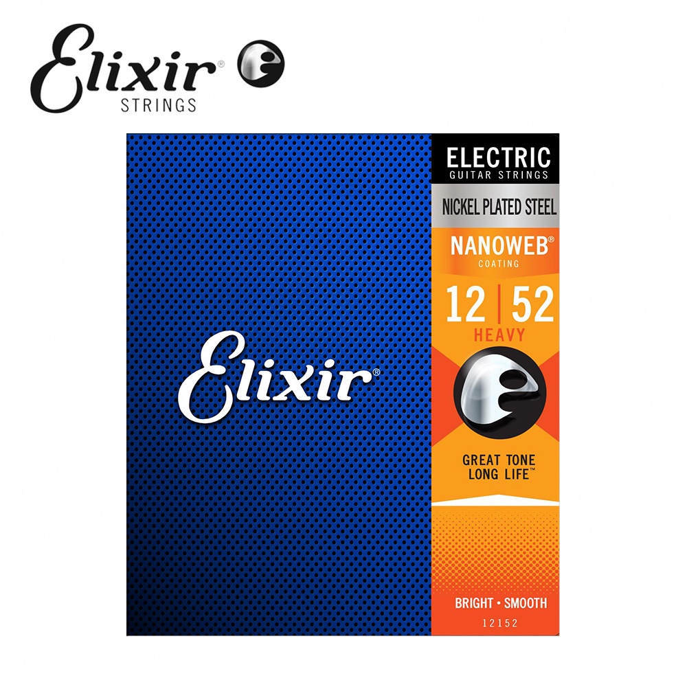Elixir 12152 Nanoweb 薄包覆 電吉他套弦 12-52 【敦煌樂器】, , large