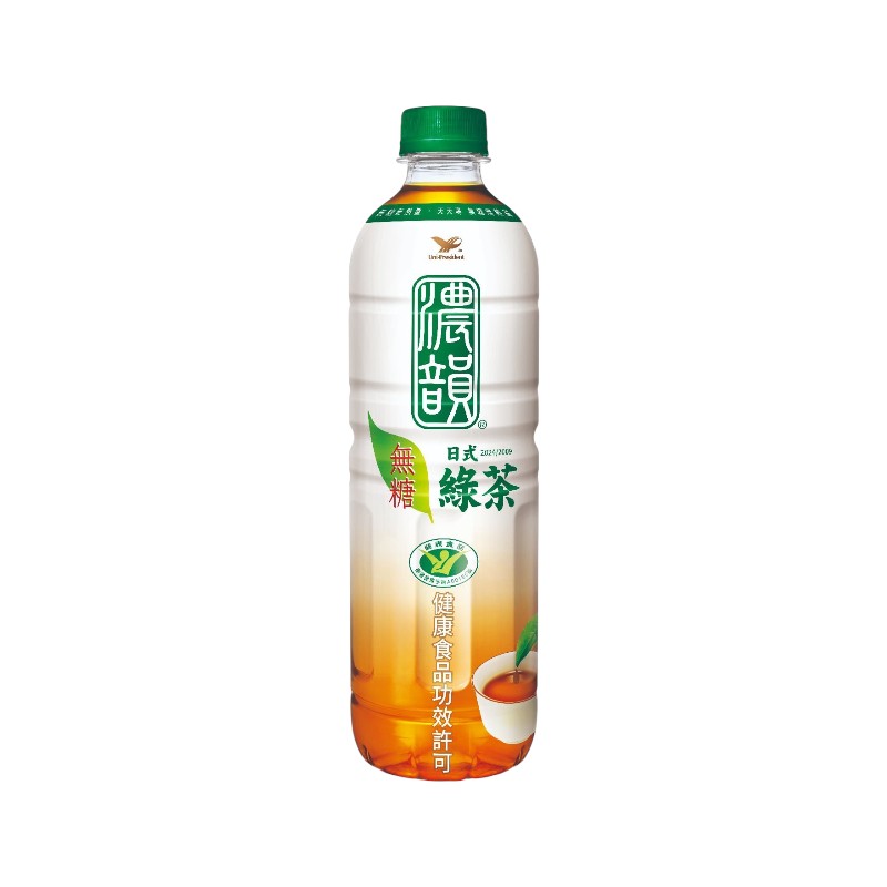 濃韻日式綠茶(無糖) 600ml, , large