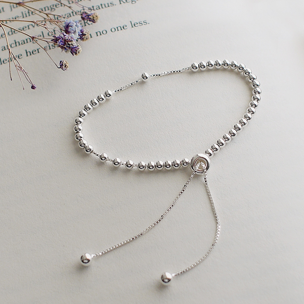 Little Ball Sterling Silver Bracelet, , large