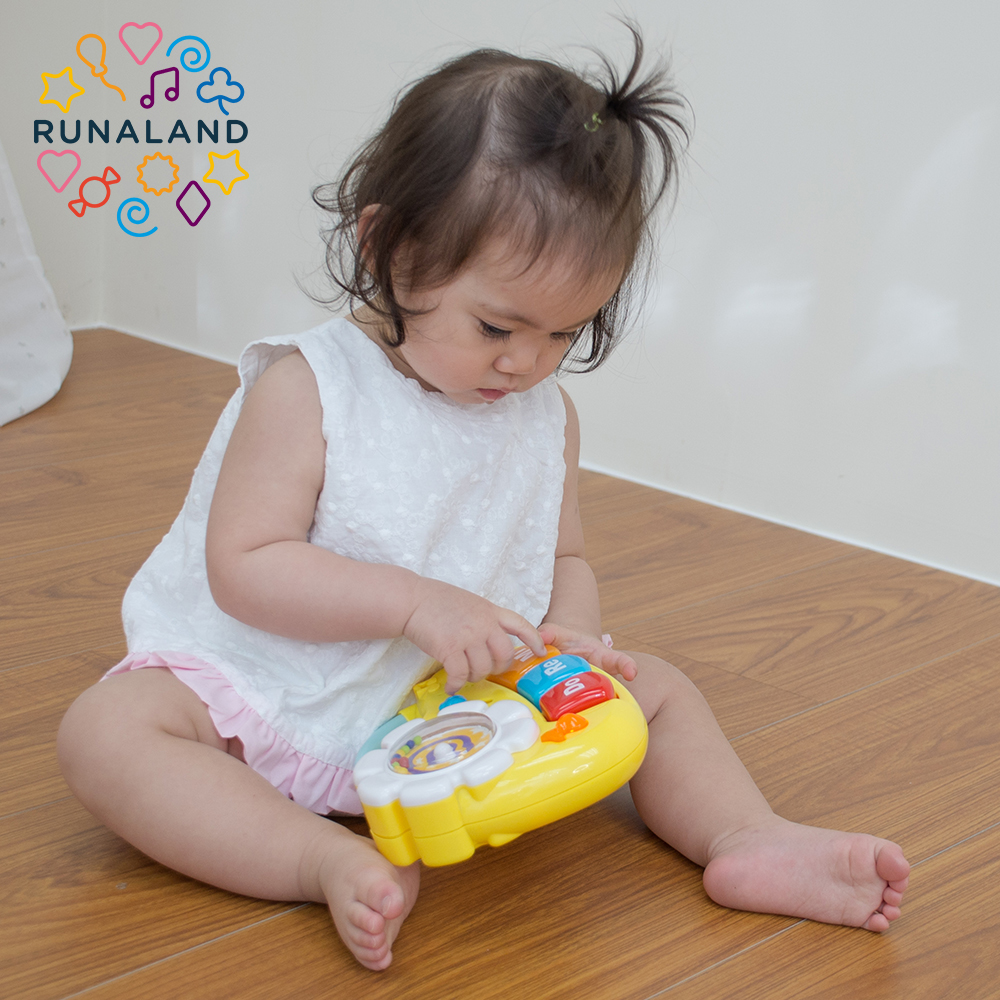 [RUNALAND 路納星球]寶寶歡樂小鋼琴 附成長遊戲書, , large