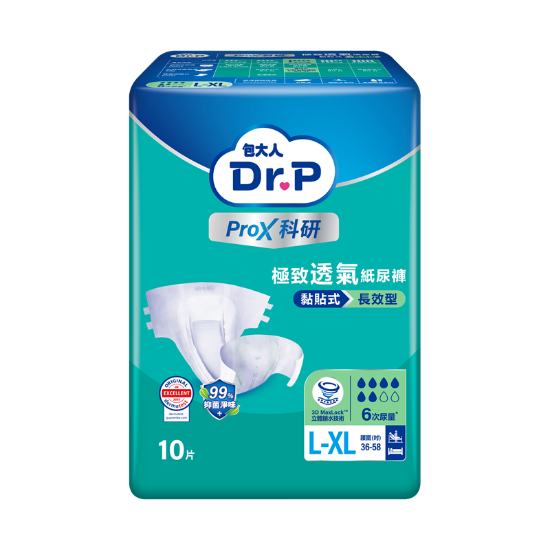 Dr.P科研透氣長效黏貼式L-XL, , large