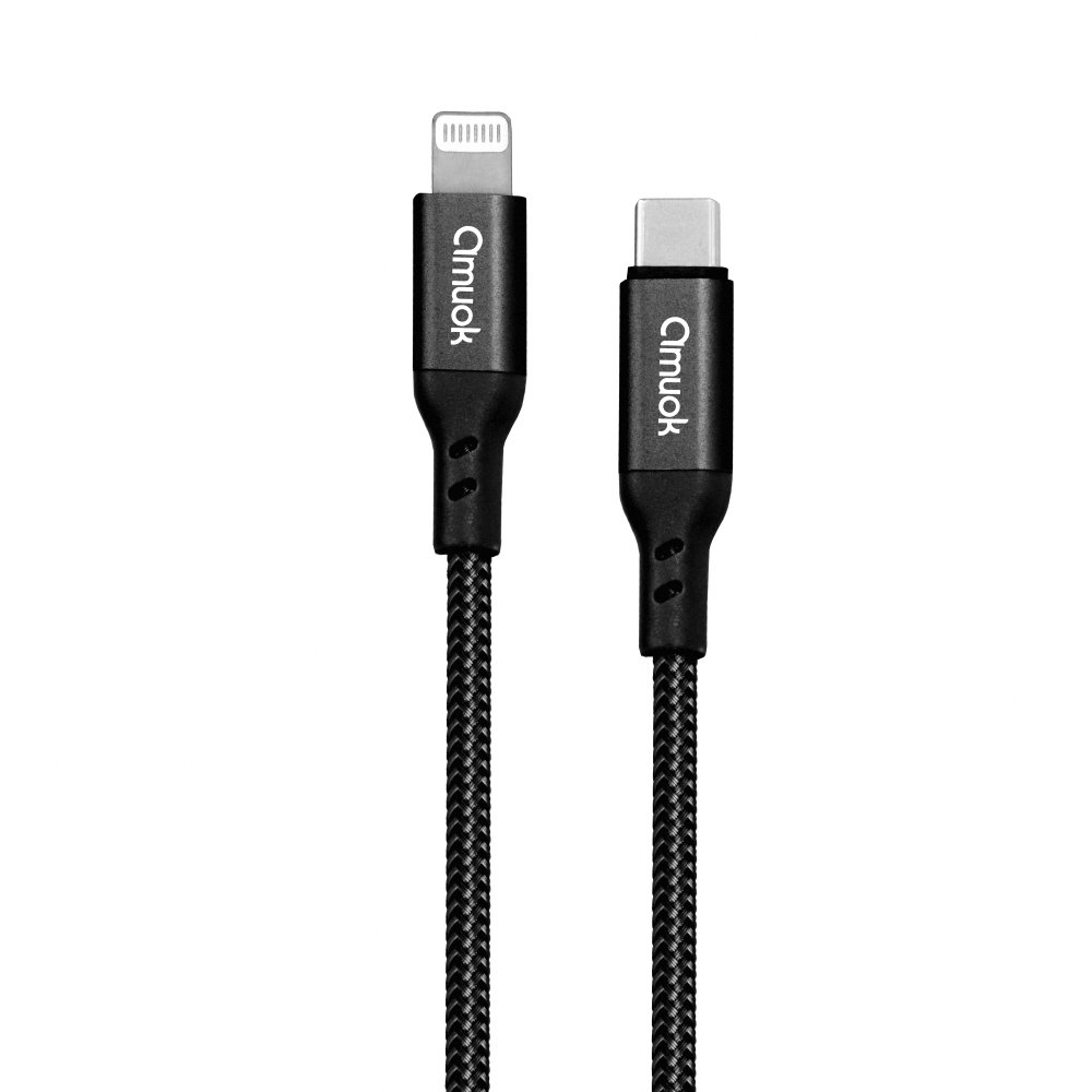 【amuok】MFI認證PD快充線 Type-C to Lightning 120公分, , large