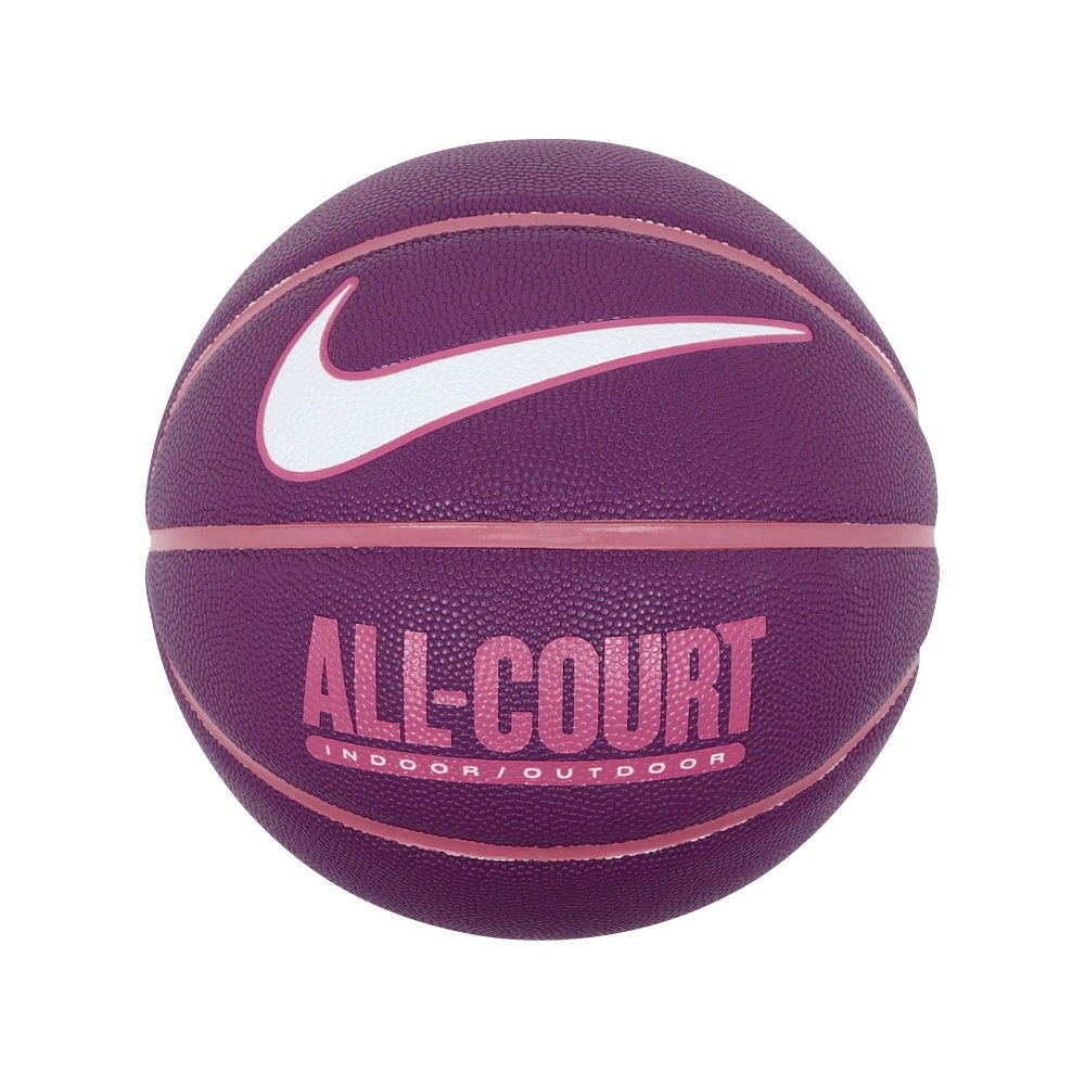 NIKE EVERYDAY ALL COURT 8P 6號球 標準籃球 比賽 訓練 運動 耐磨 深溝 精準控球 紫紅, , large