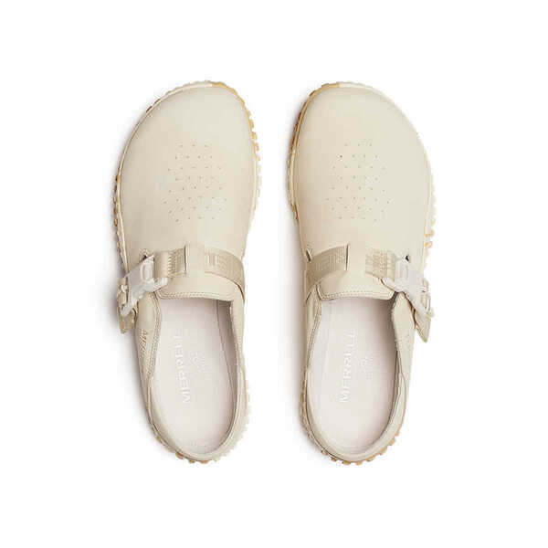 Kixpress-Merrell Wrapt Slide Nubuck 女 運動休閒鞋 舒適 磨砂皮鞋 白楊木色 [ML008320], , large