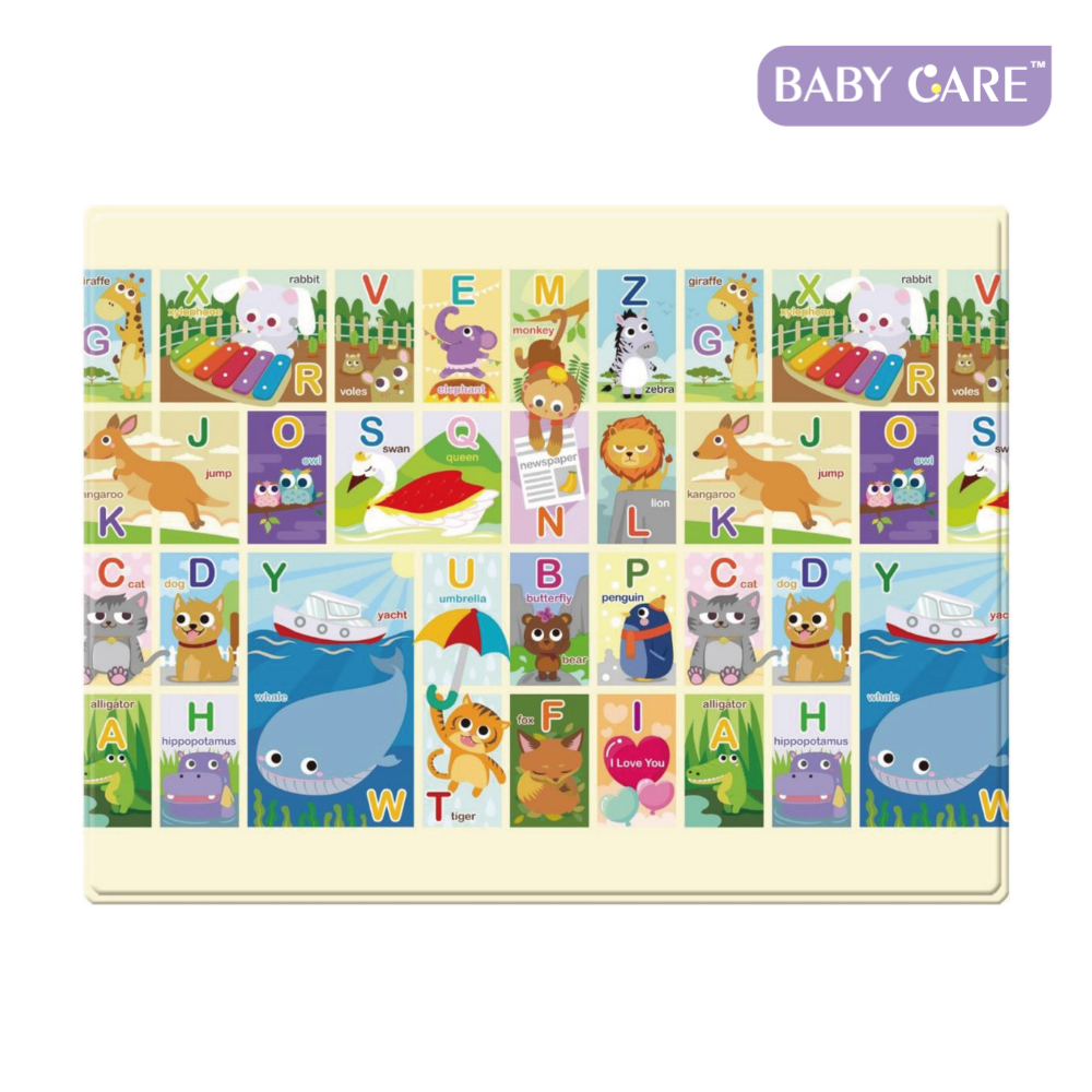 【BabyCare】遊戲墊─大眼動物(180x140x1.1 cm), , large