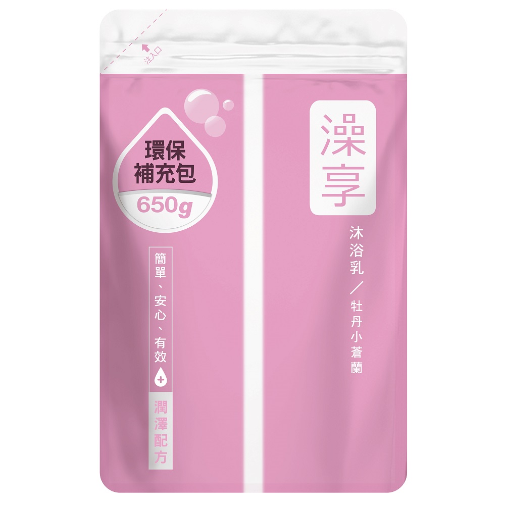 澡享牡丹小蒼蘭沐浴乳補充包, , large