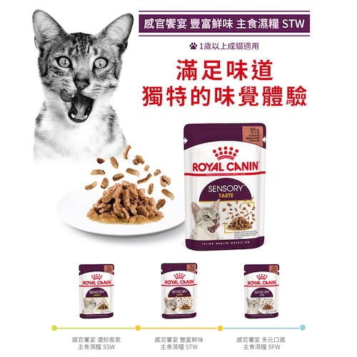 【拉拉寵物小舖】法國皇家 貓主食餐包 STW 感官饗宴&trade; 豐富鮮味主食濕糧 貓主食濕糧, , large