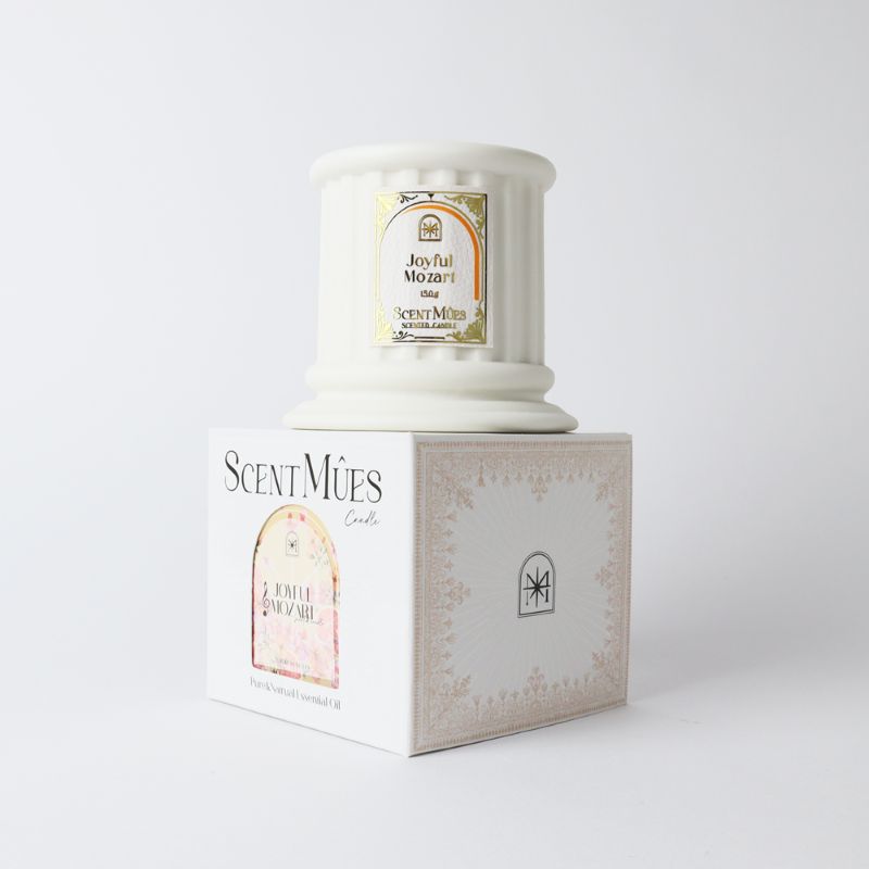 【ScentM&ucirc;es森繆斯】大音樂家系列 歡樂莫札特 精油香氛大豆蠟燭 150g (豐盛花果香), , large
