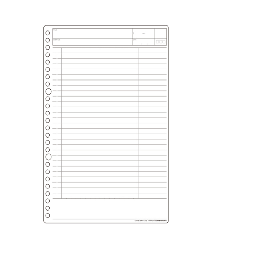 日本MARUMAN 26孔SMART活頁紙B5 (MAR L1242), , large