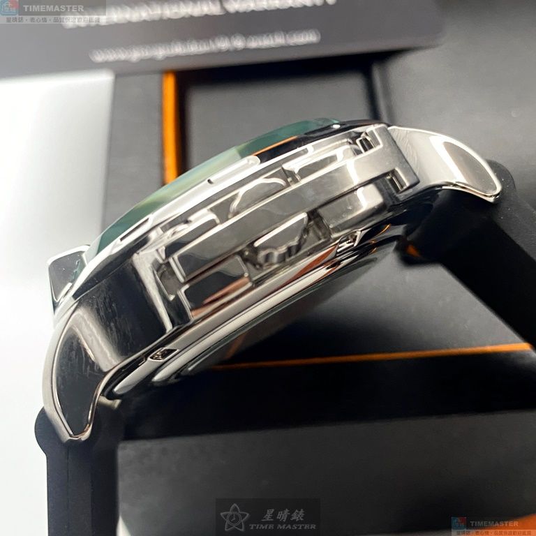 [星晴錶業]GiorgioFedon1919手錶,46mm,GF00115黑色錶面銀錶殼深黑色矽膠錶帶款, , large