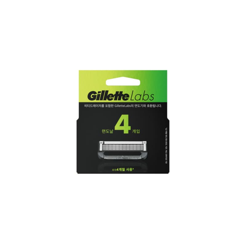 Gillette Labs Blades 4ct 4x10x6, , large
