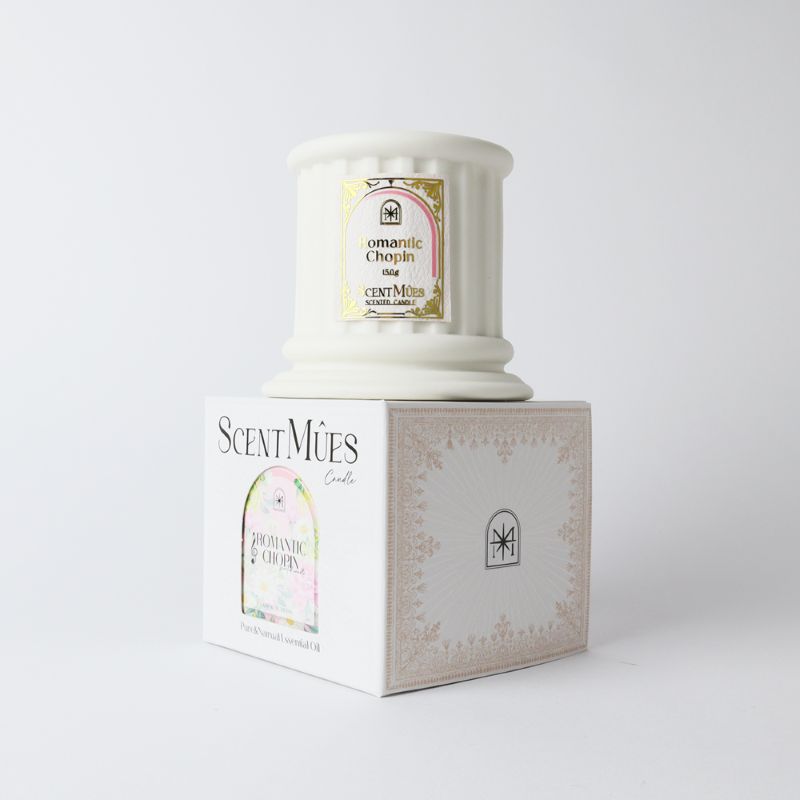 【ScentM&ucirc;es森繆斯】浪漫蕭邦精油香氛大豆蠟燭150g(浪漫花香), , large