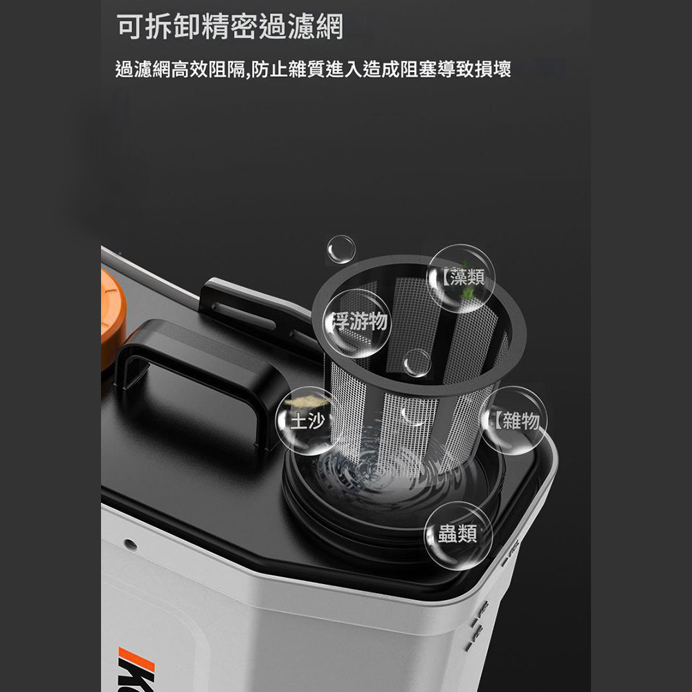 20L High-Pressure Electric Sprayer with Enhanced Lithium Battery (12Ah) and Single Switch, , large